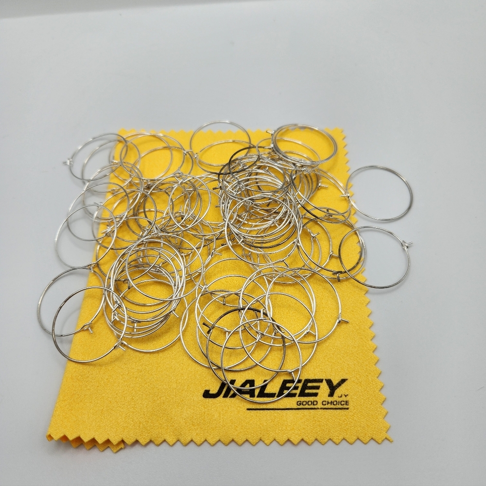 Silver Craft Rings, Set Of 80